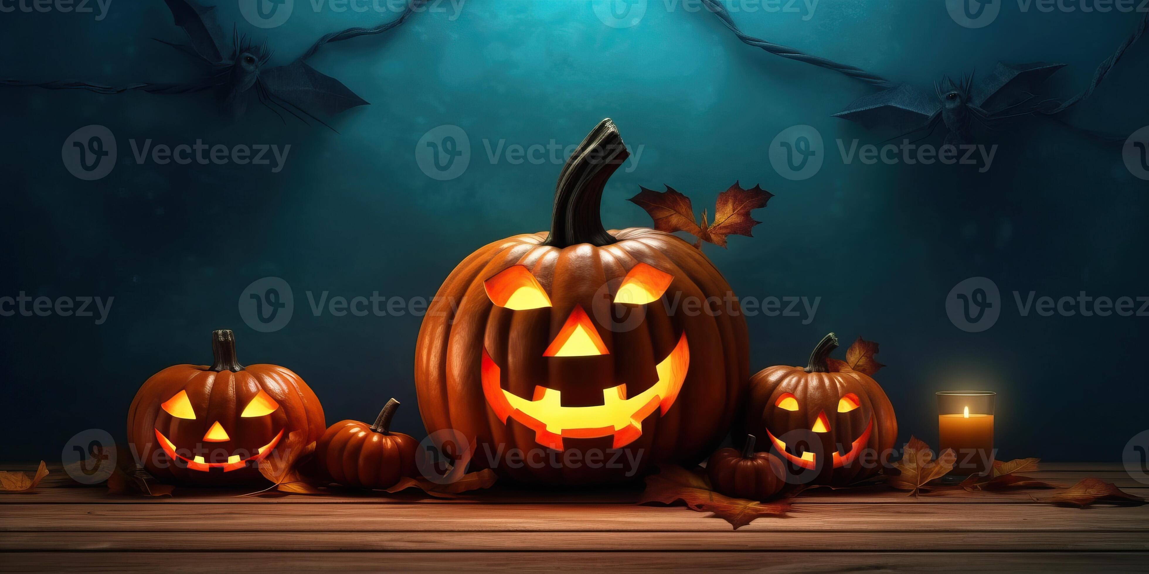 Illustration Scary Jack O Lantern Made With 26944110 Stock Photo At Illustration Scary Jack O Lantern Made With Generative Ai Photo