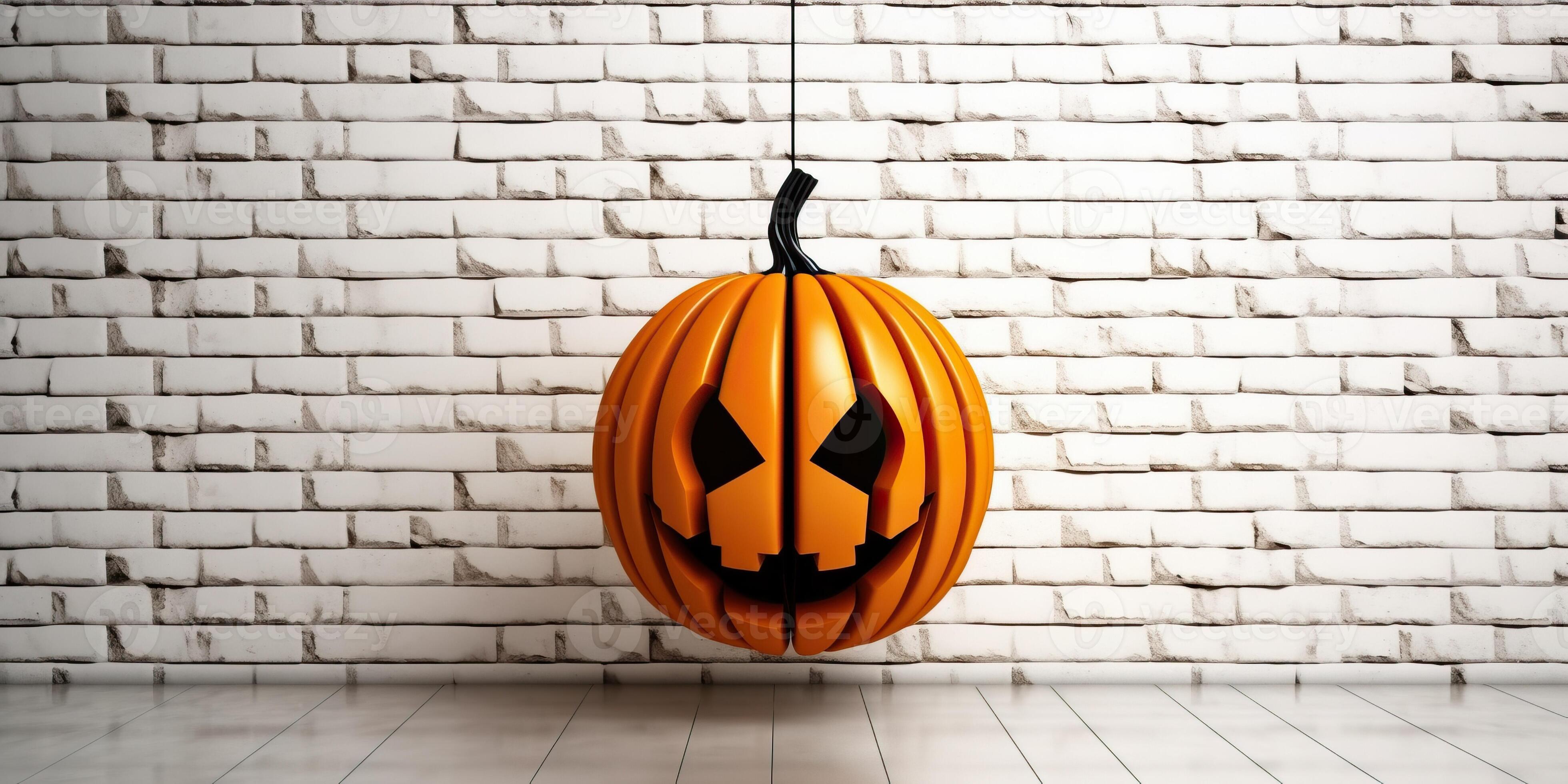 Illustration Scary Jack O Lantern Made With 26944212 Stock Photo At Illustration Scary Jack O Lantern Made With Generative Ai Photo