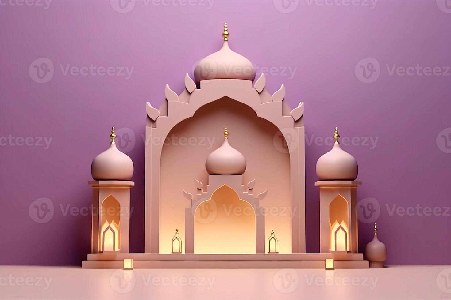 modern Islamic holiday background ornamental Arabic made with photo
