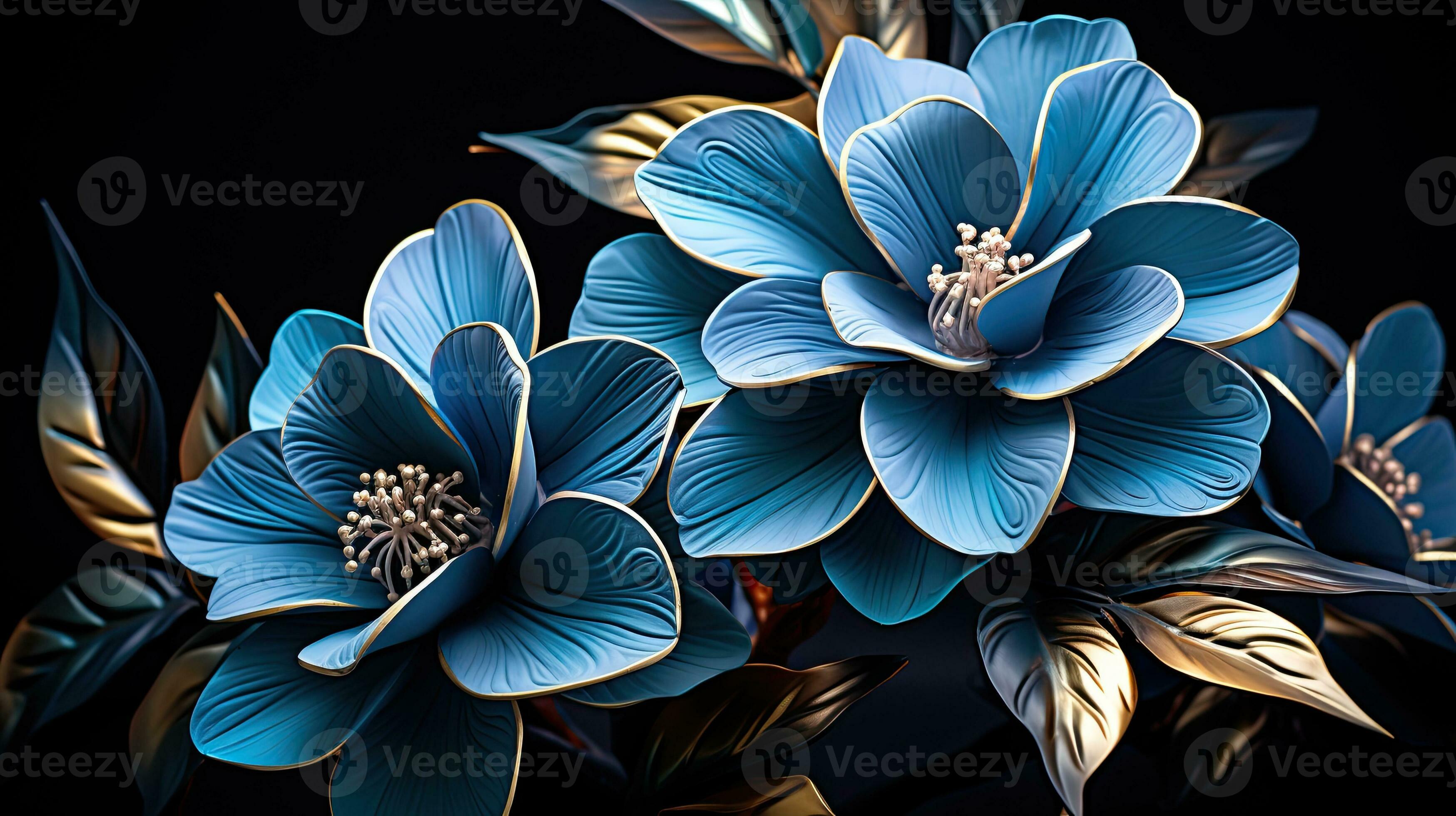 Close up kirigami style blossom floral single gardenias flower decoration  made with Generative AI 26945417 Stock Photo at Vecteezy