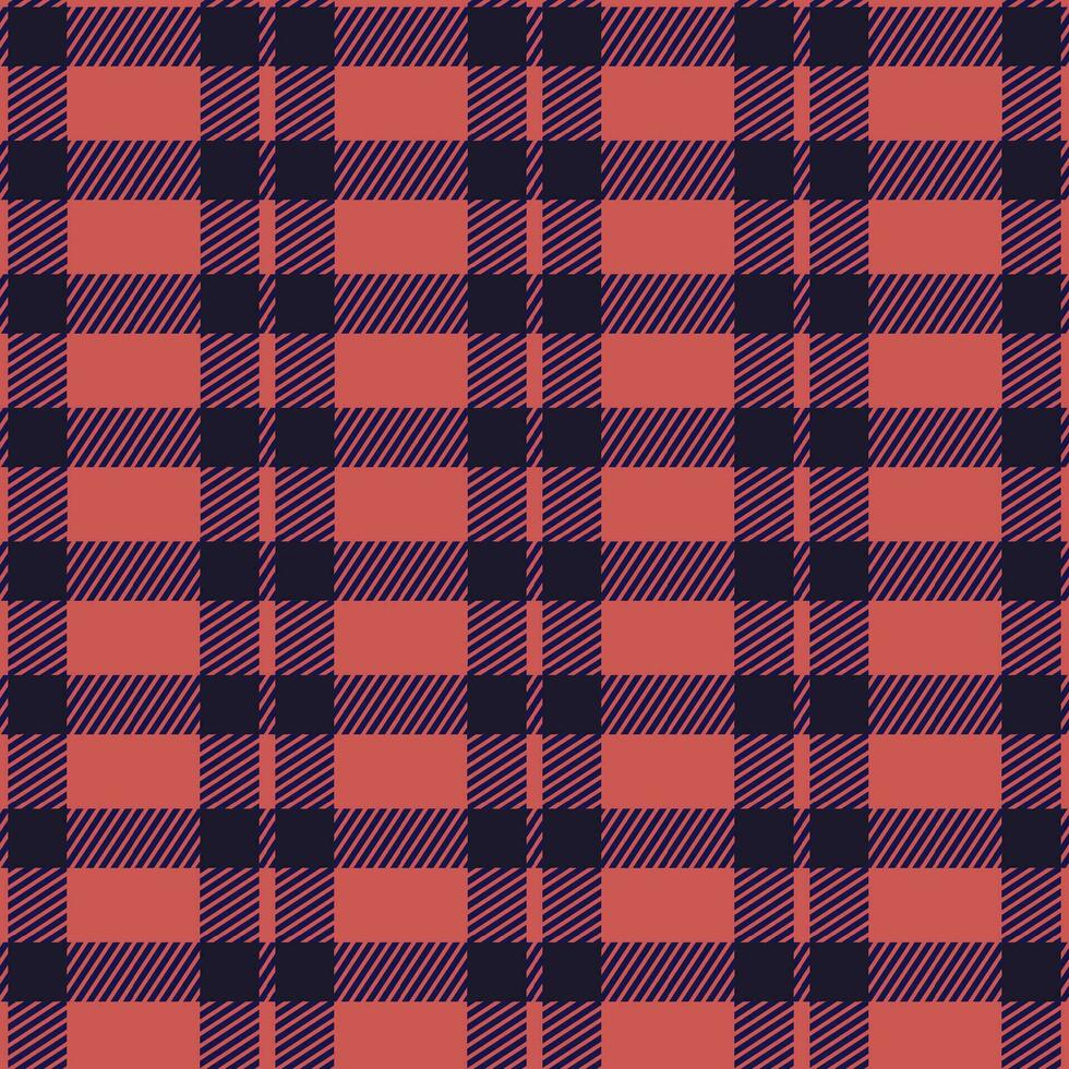 Red and white plaid checkered background. Seamless pattern. vector