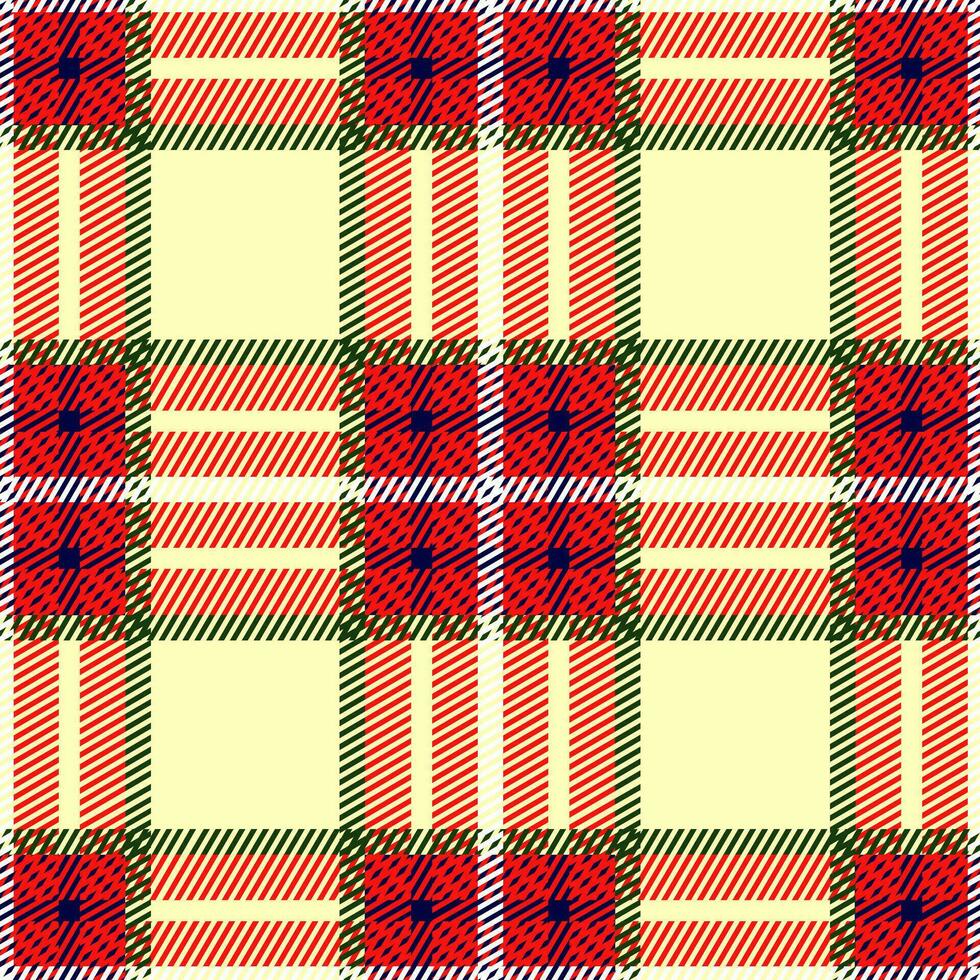Red and white plaid checkered background. Seamless pattern. vector