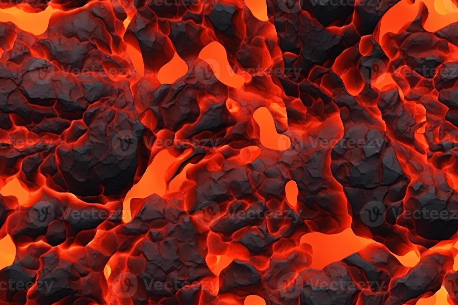 Seamless Lava Pattern. photo