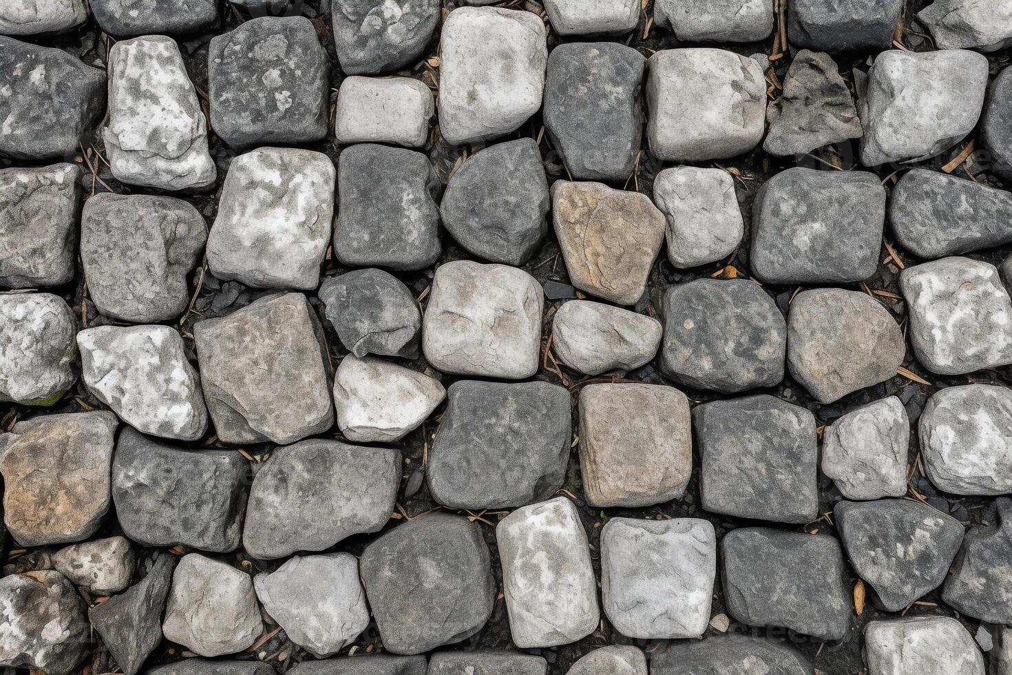 Cobblestone Sidewalk Texture. photo