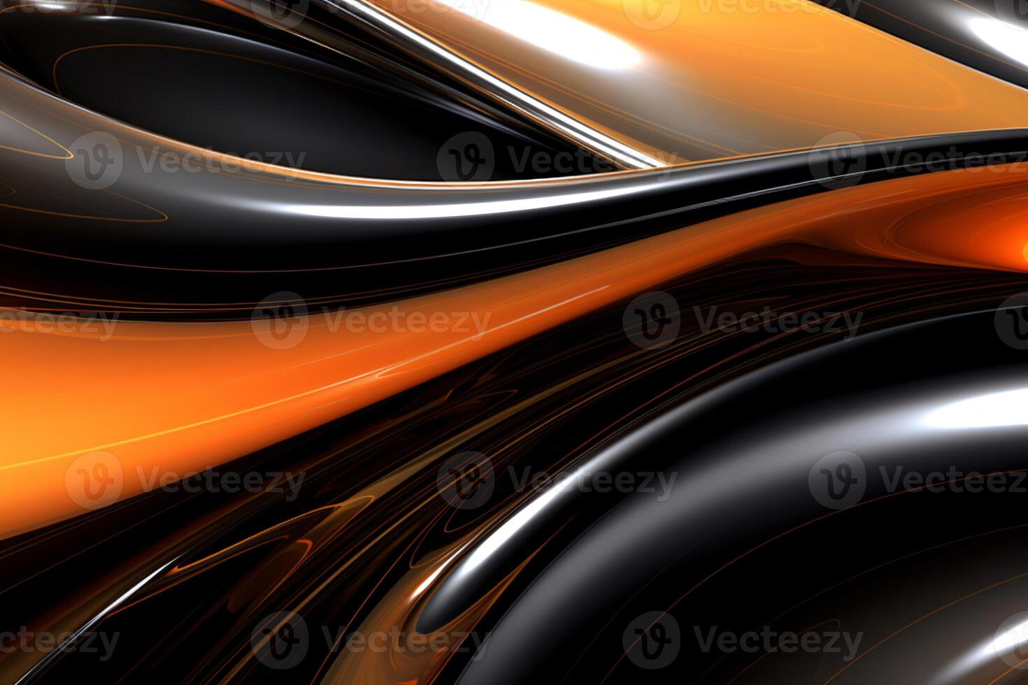 Chrome Liquid Art. photo