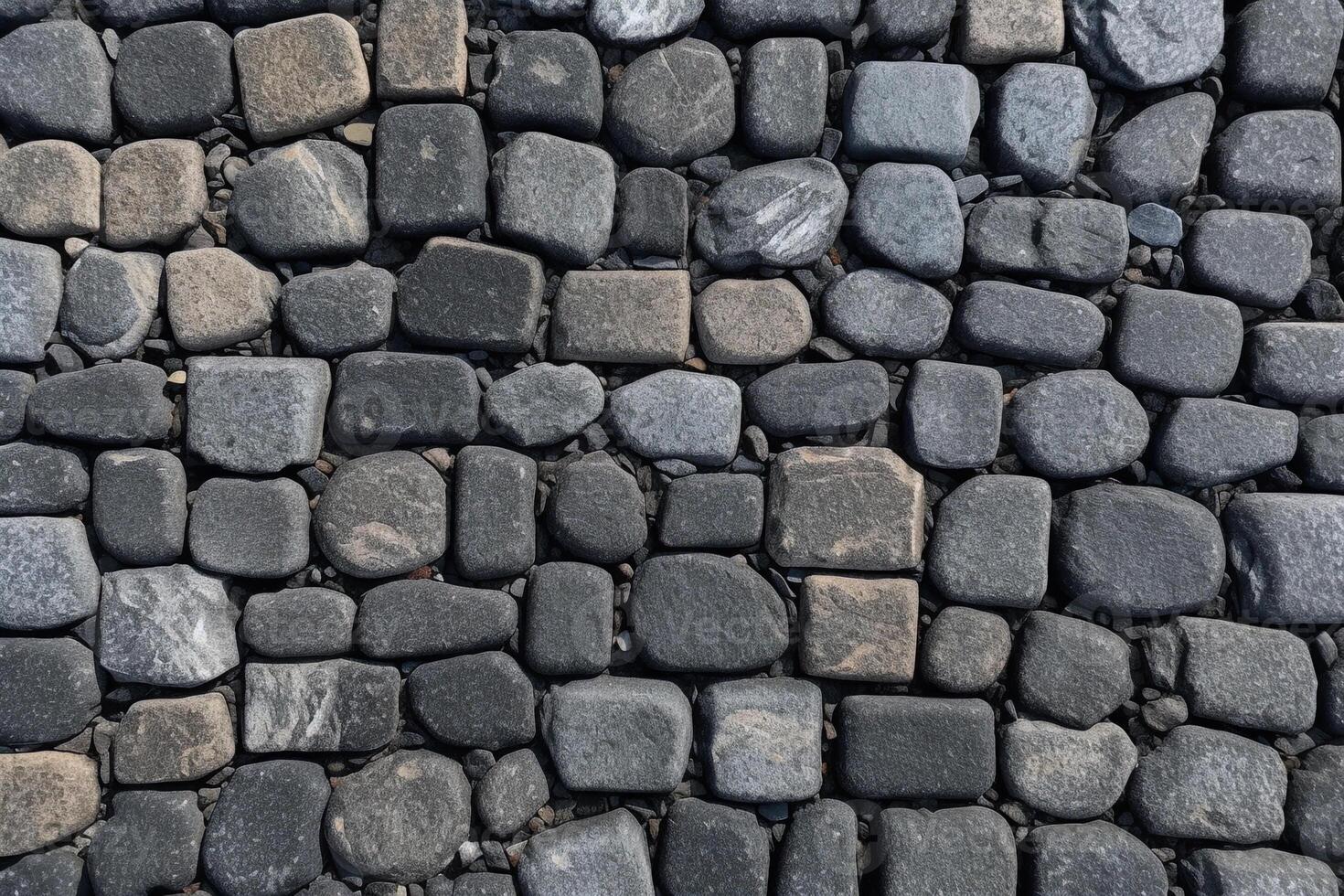 Cobblestone Sidewalk Texture. photo