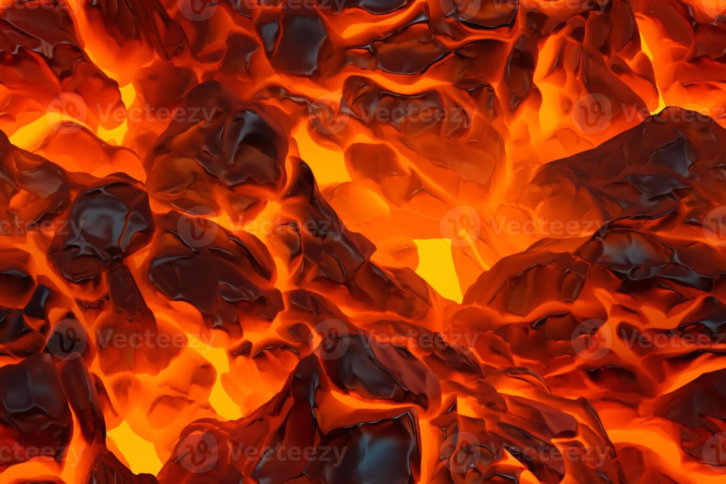 Seamless Lava Pattern. photo