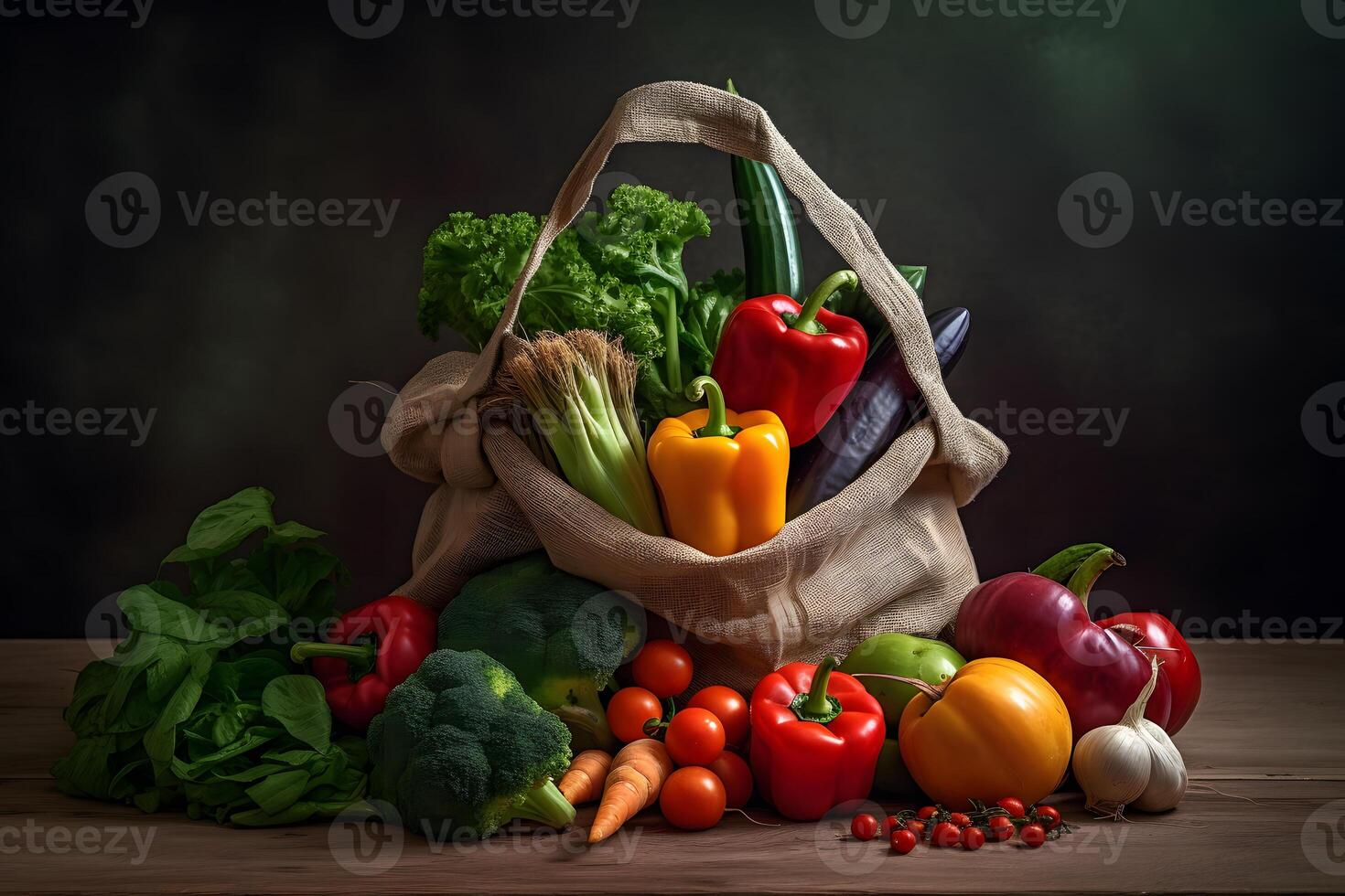 Fresh Vegetables In a Bag. photo