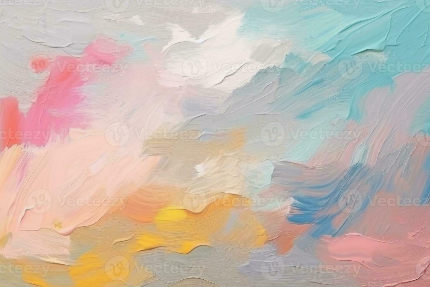 Colorful Oil Brush Strokes Texture. Ai generative photo
