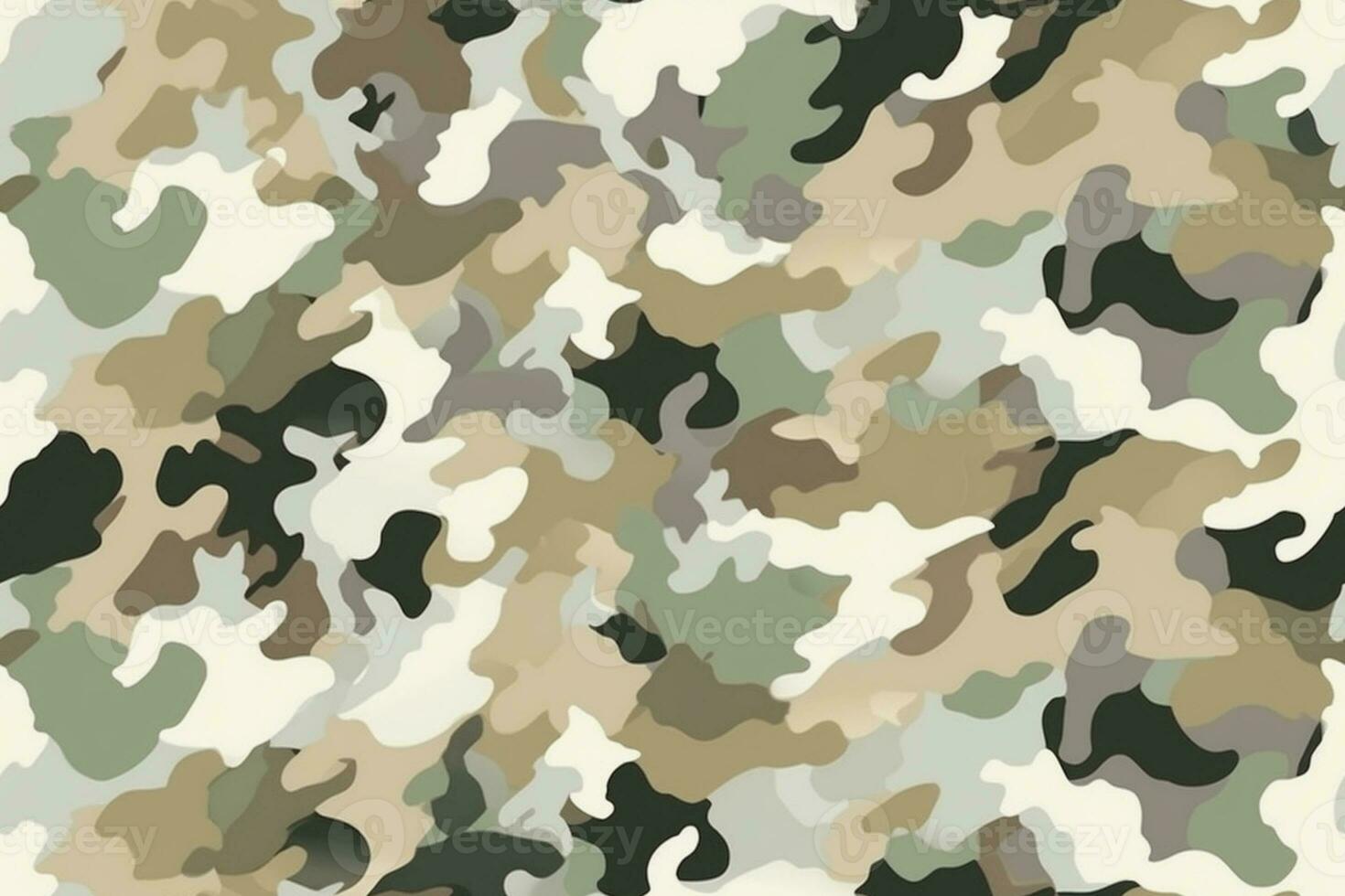 Camouflage Seamless Pattern. Ai generative photo