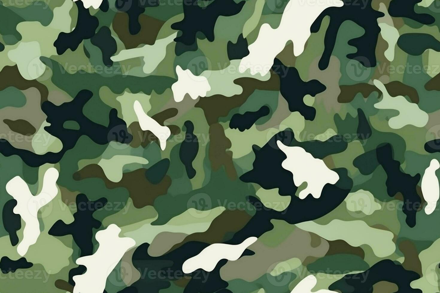 Camouflage Seamless Pattern. Ai generative photo