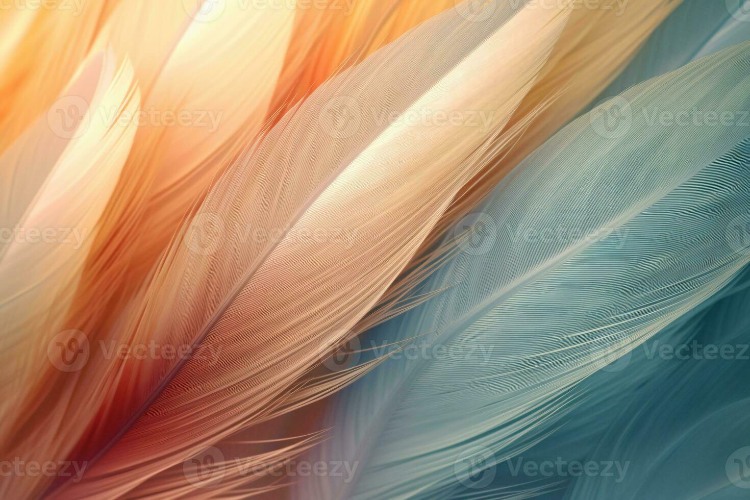Soft Feathers Wallpaper. Ai generative photo