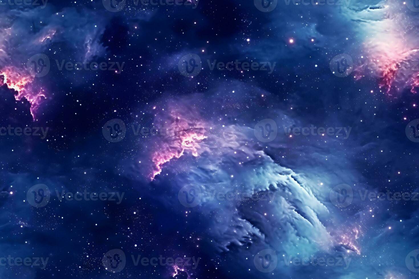 Seamless Galaxy Pattern. Ai generative photo