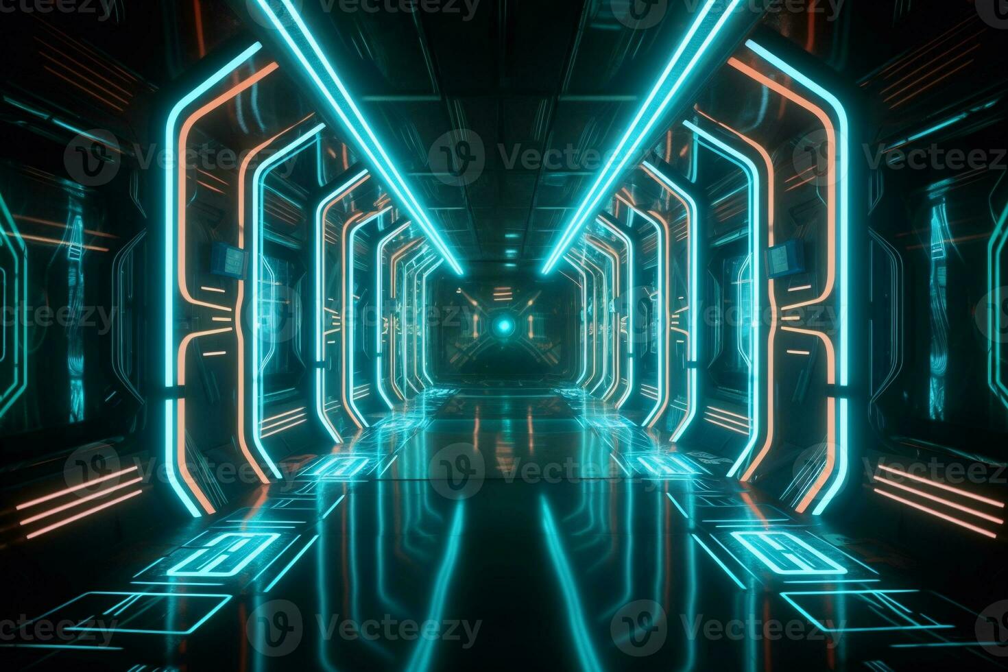 Futuristic Background. Ai generative photo