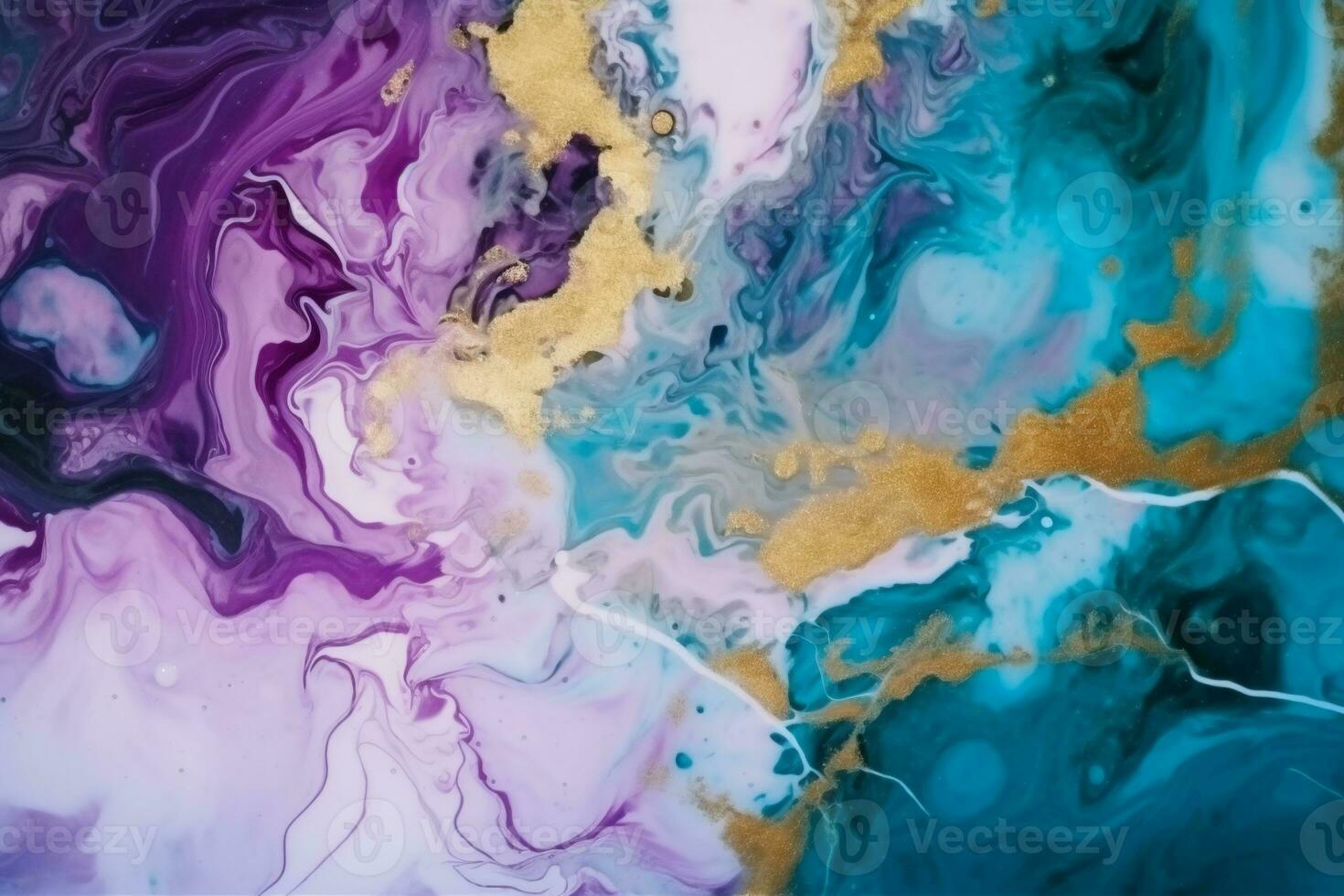 Trendy Watercolor Ink Texture. Ai generative photo