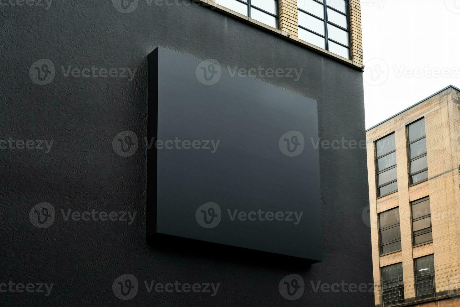 Signage Photo For Logo Mockups. Ai generative