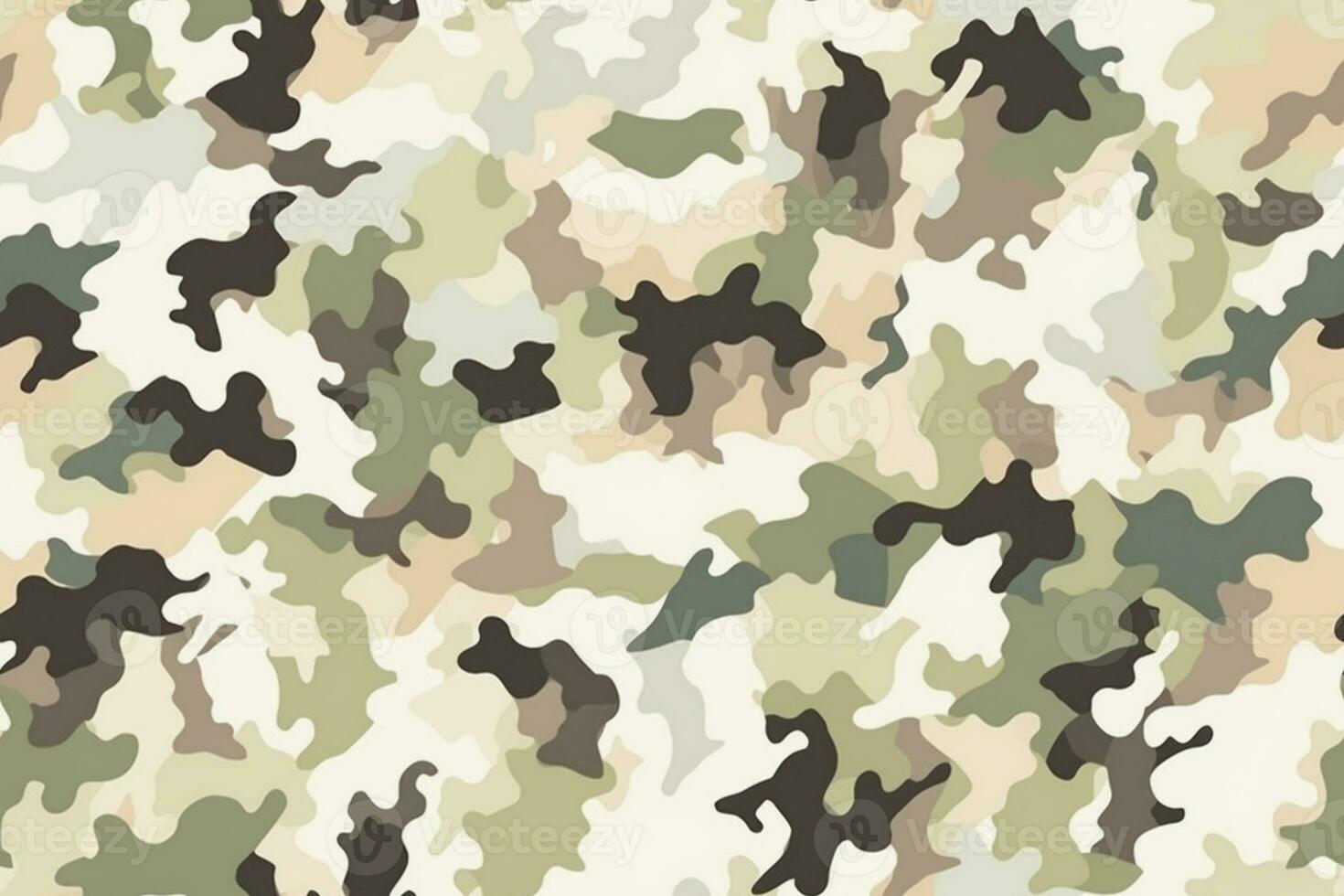 Camouflage Seamless Pattern. Ai generative photo