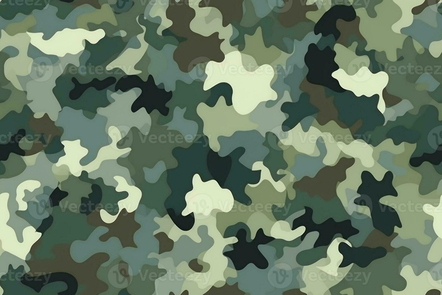 Camouflage Seamless Pattern. Ai generative photo