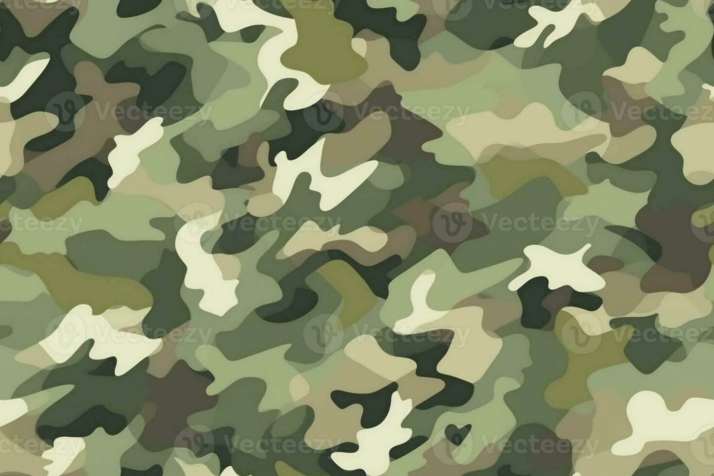 Camouflage Seamless Pattern. Ai generative photo