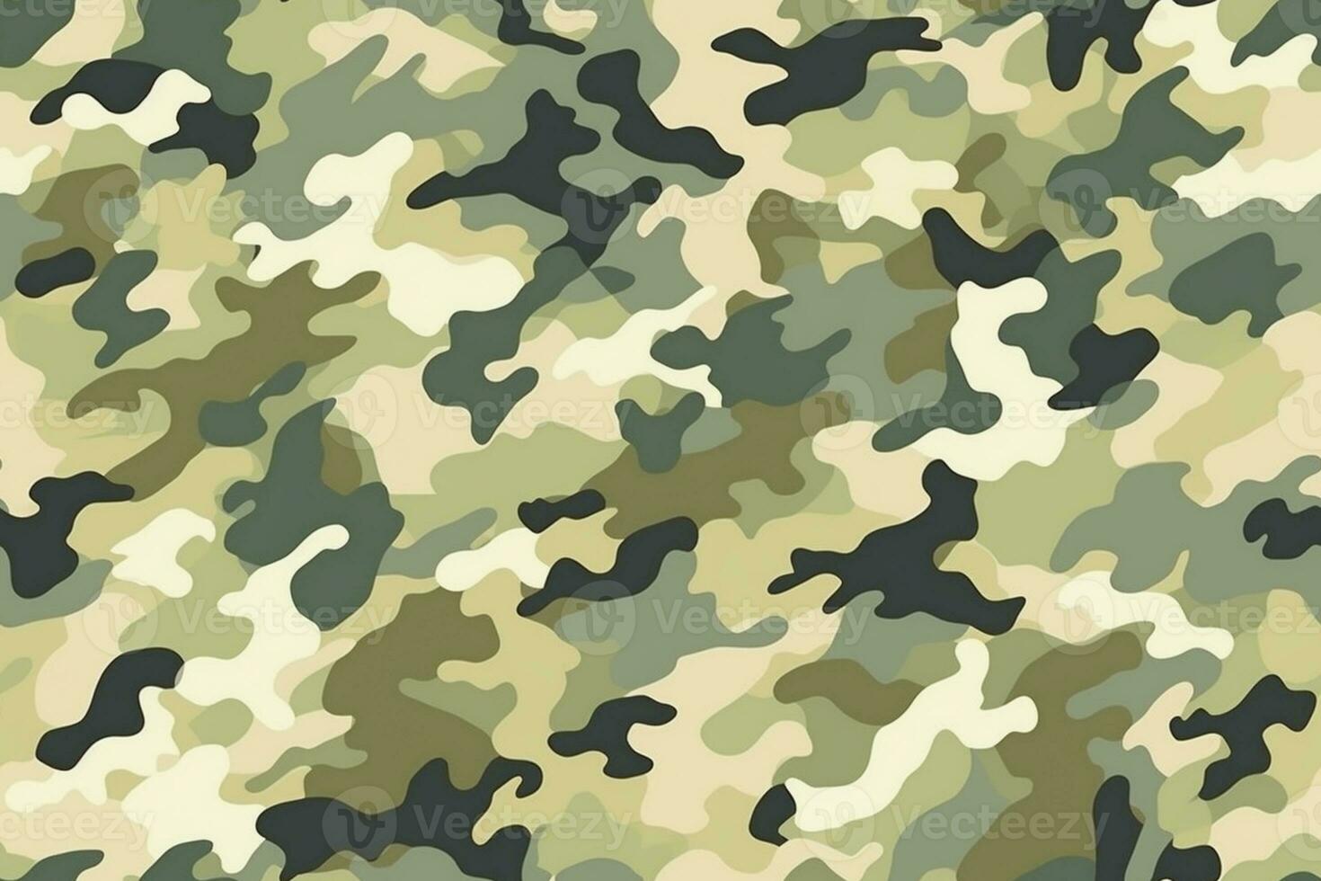 Camouflage Seamless Pattern. Ai generative photo