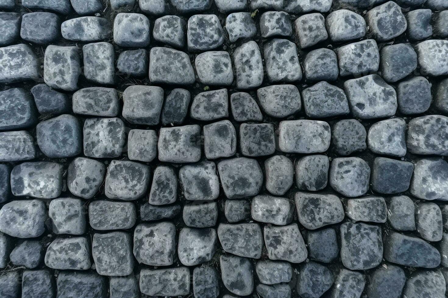 Cobblestone Sidewalk Texture. Ai generative photo