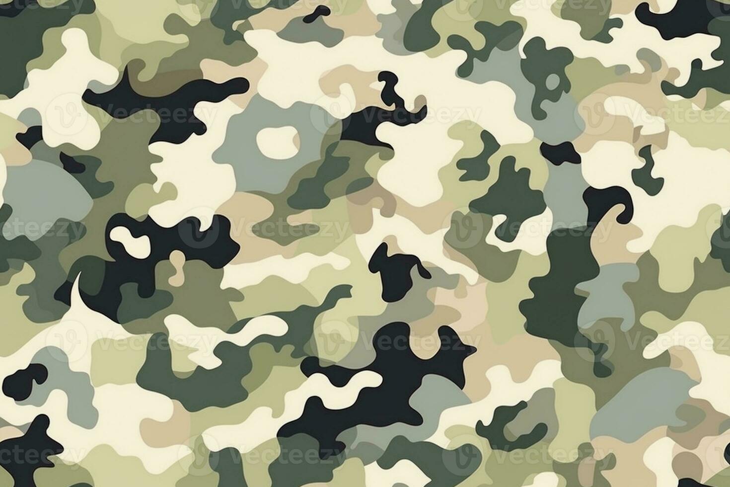 Camouflage Seamless Pattern. Ai generative photo