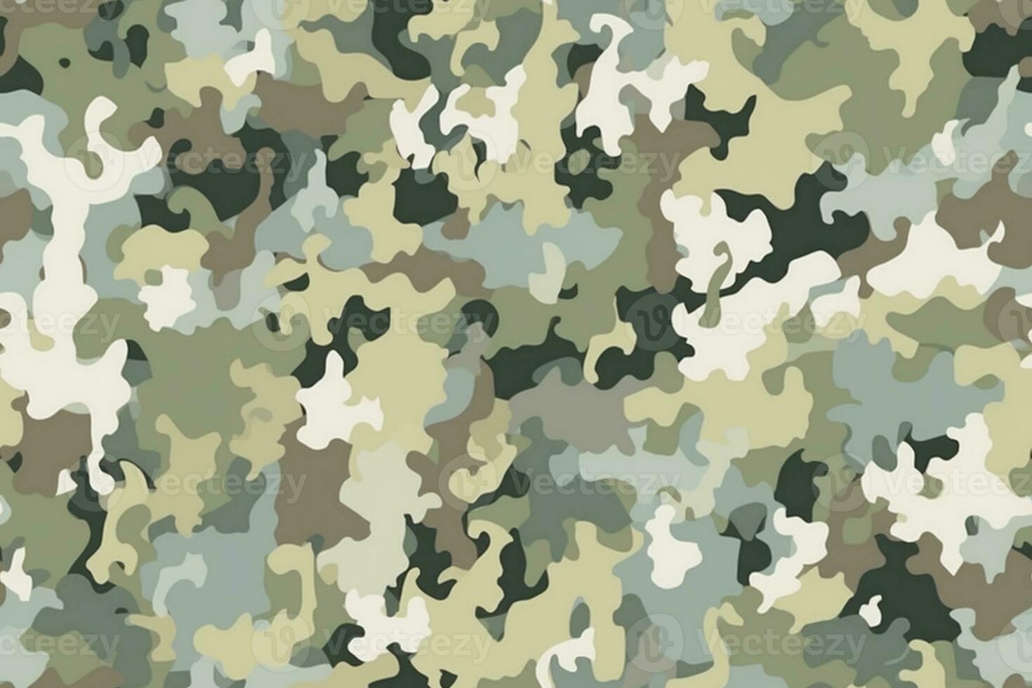 Camouflage Seamless Pattern. Ai generative photo