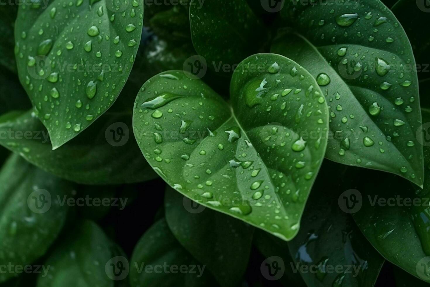 Green Leaves. Ai generative photo
