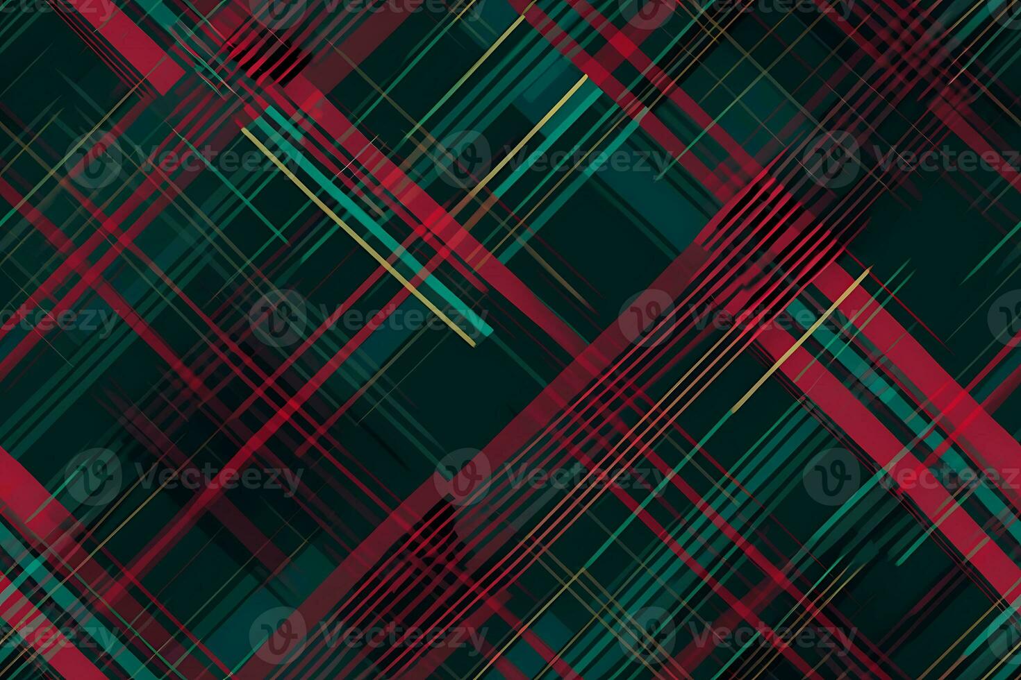 Tartan Seamless Pattern. Ai generative photo