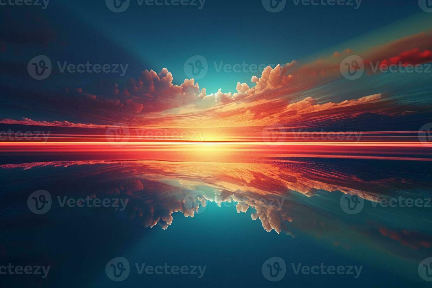 Horizone Line Background. Ai generative photo
