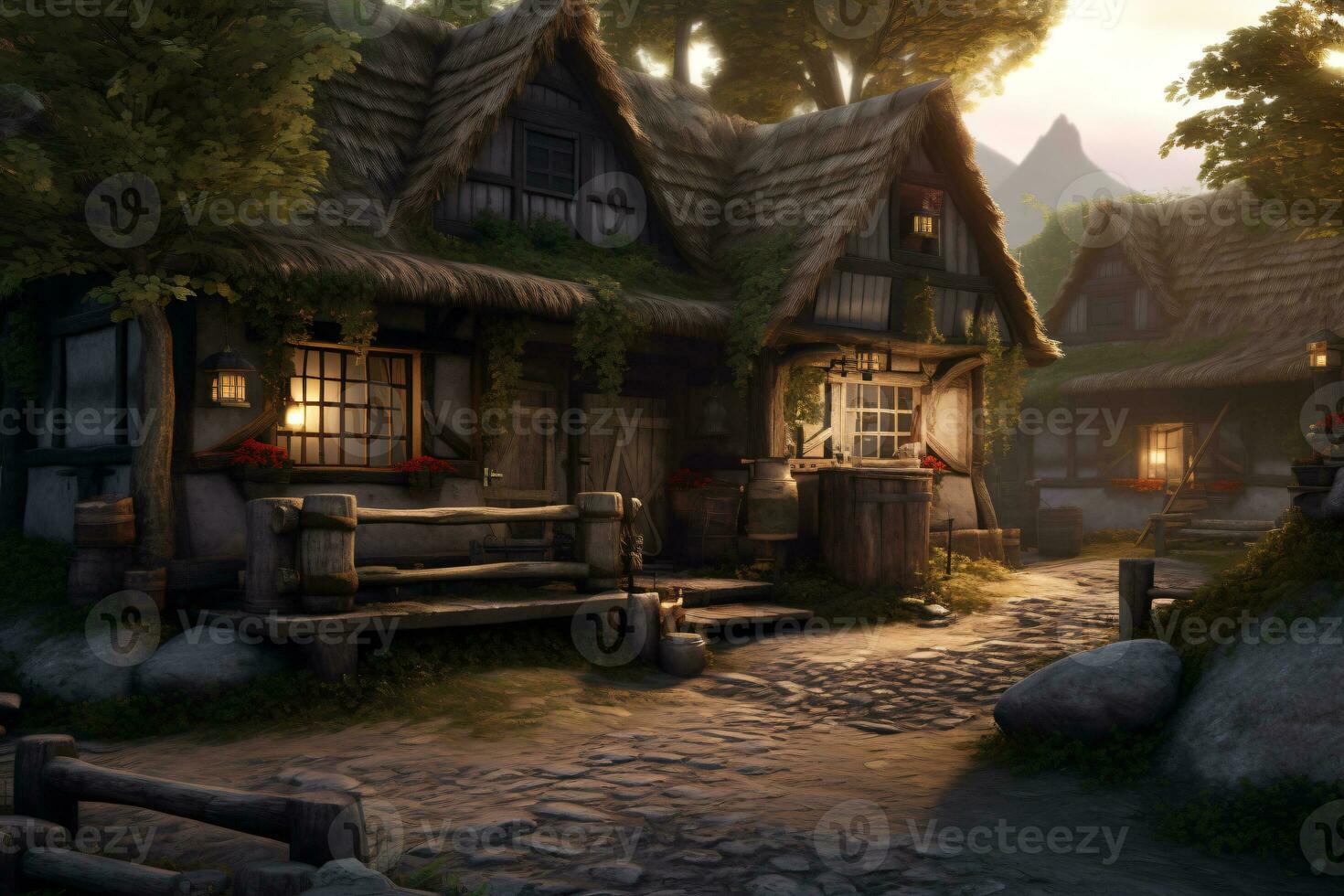 Game Background. Ai generative photo