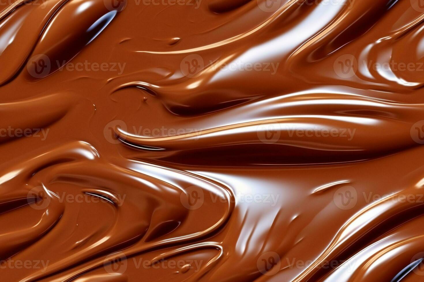 Chocolate Cream Seamless Pattern. Ai generative photo