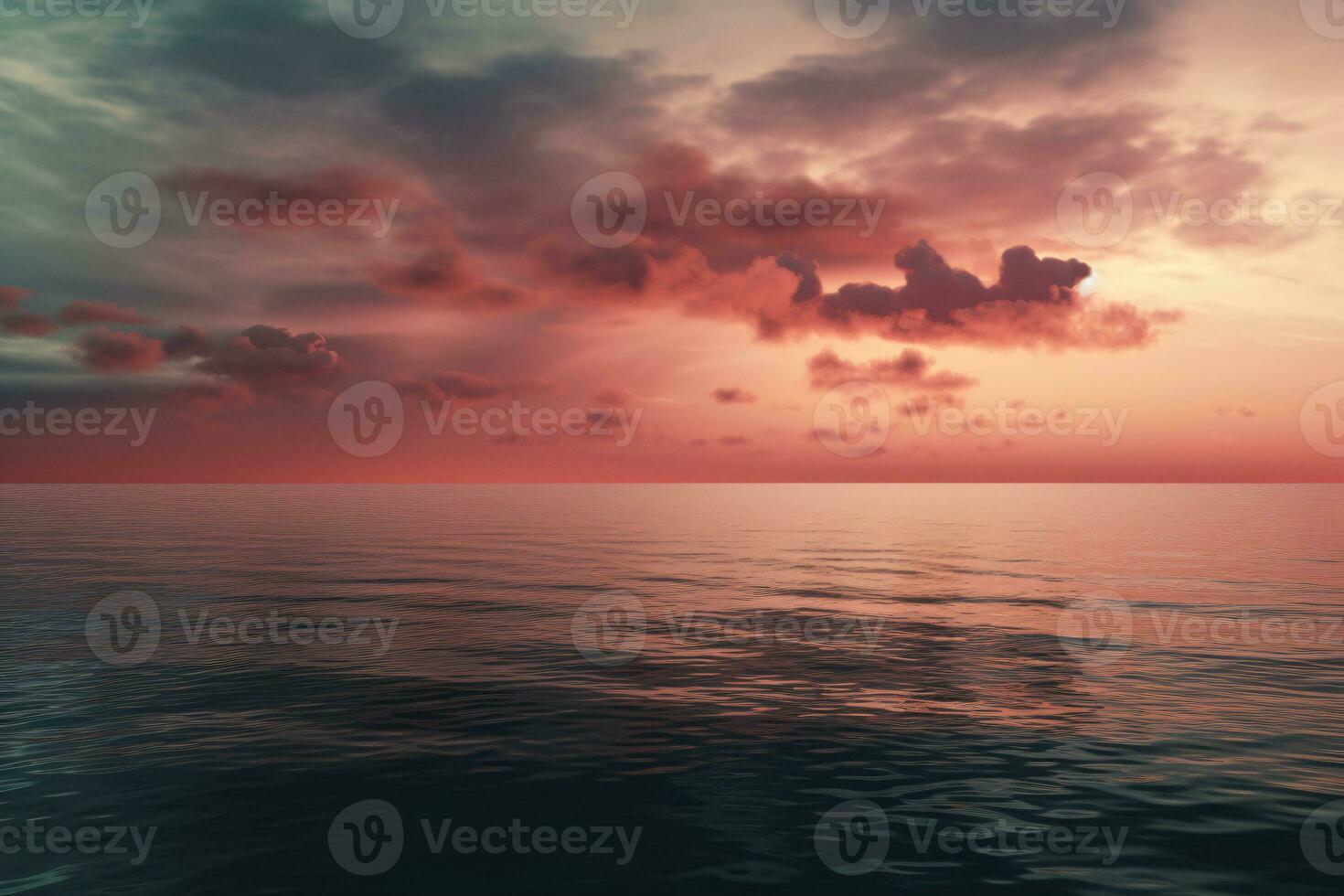 Horizone Line Background. Ai generative photo