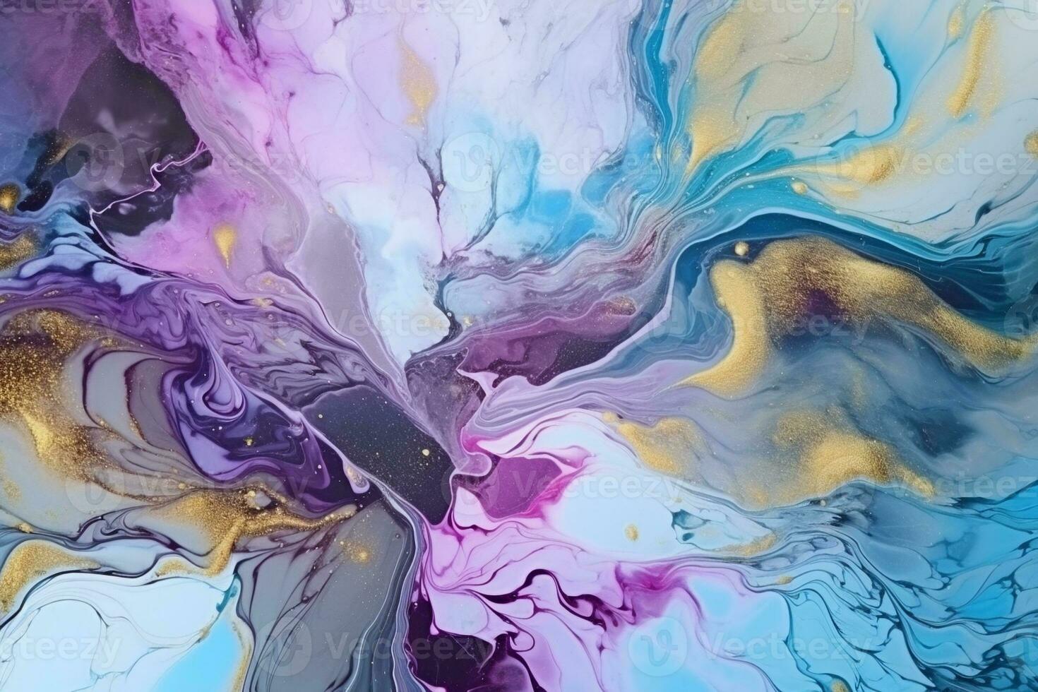 Trendy Watercolor Ink Texture. Ai generative photo