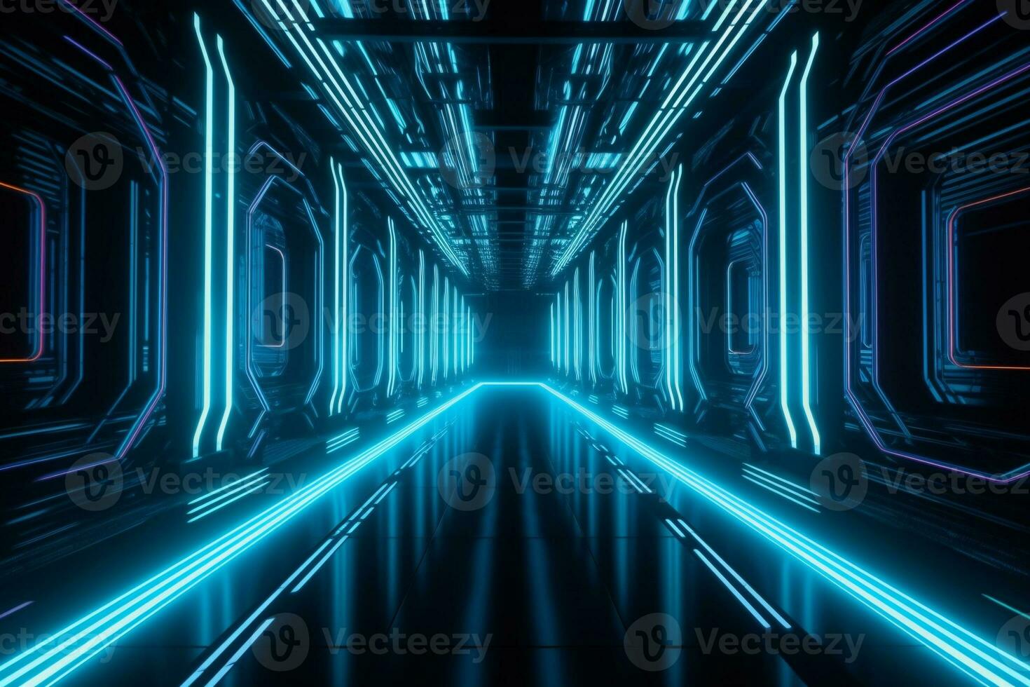 Futuristic Background. Ai generative photo