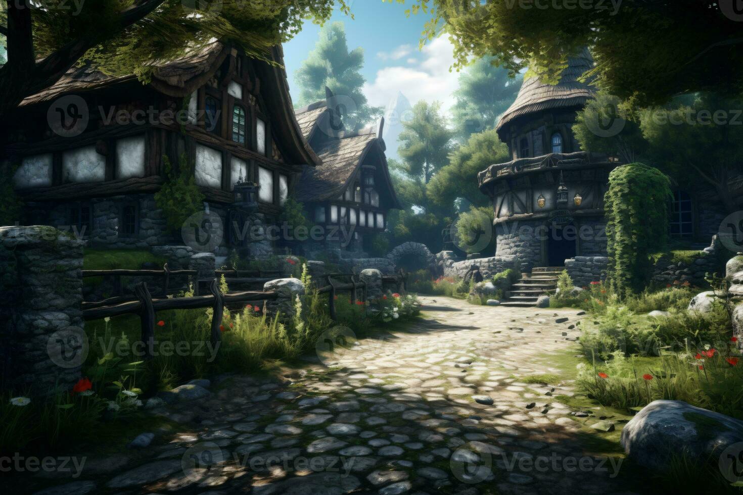 Game Background. Ai generative photo