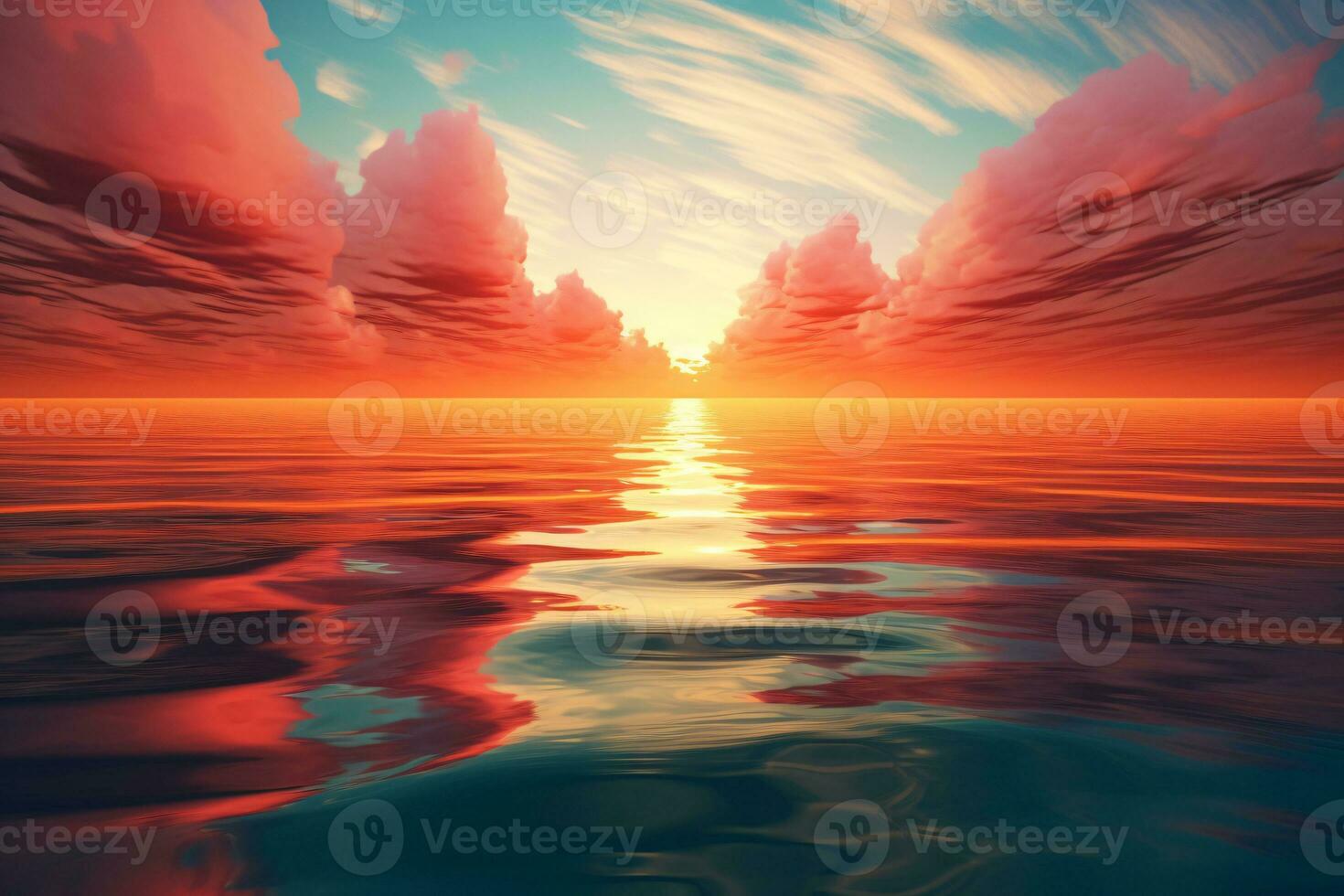 Horizone Line Background. Ai generative photo