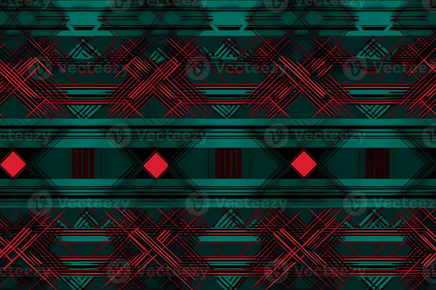 Tartan Seamless Pattern. Ai generative photo