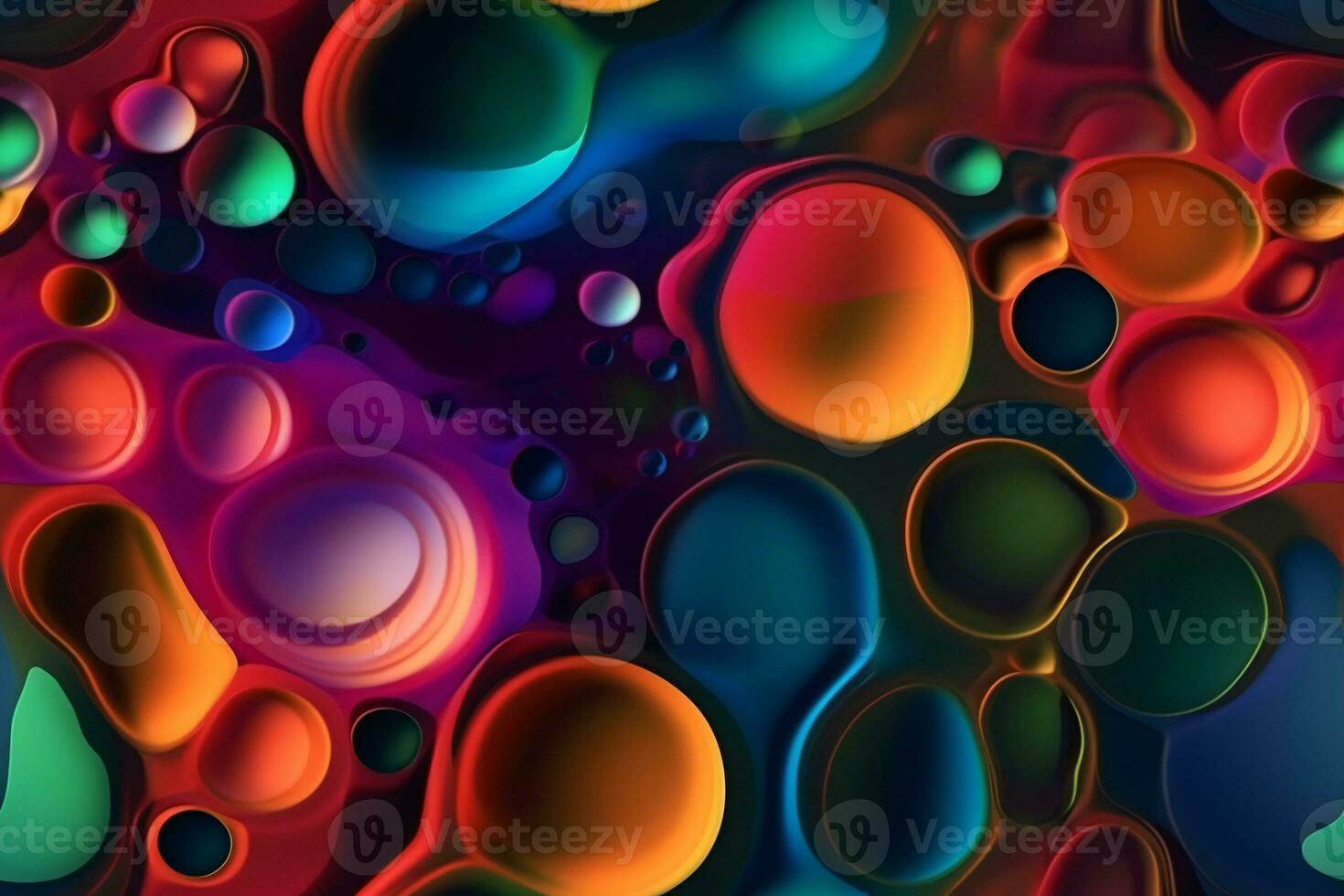Trendy Liquid Bubble Pattern. Ai generative photo
