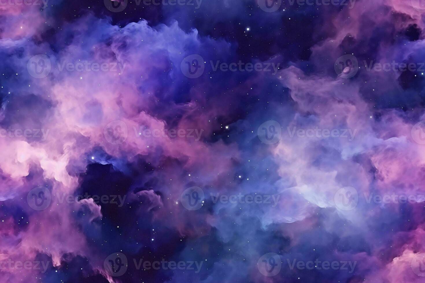 Seamless Galaxy Pattern. Ai generative photo