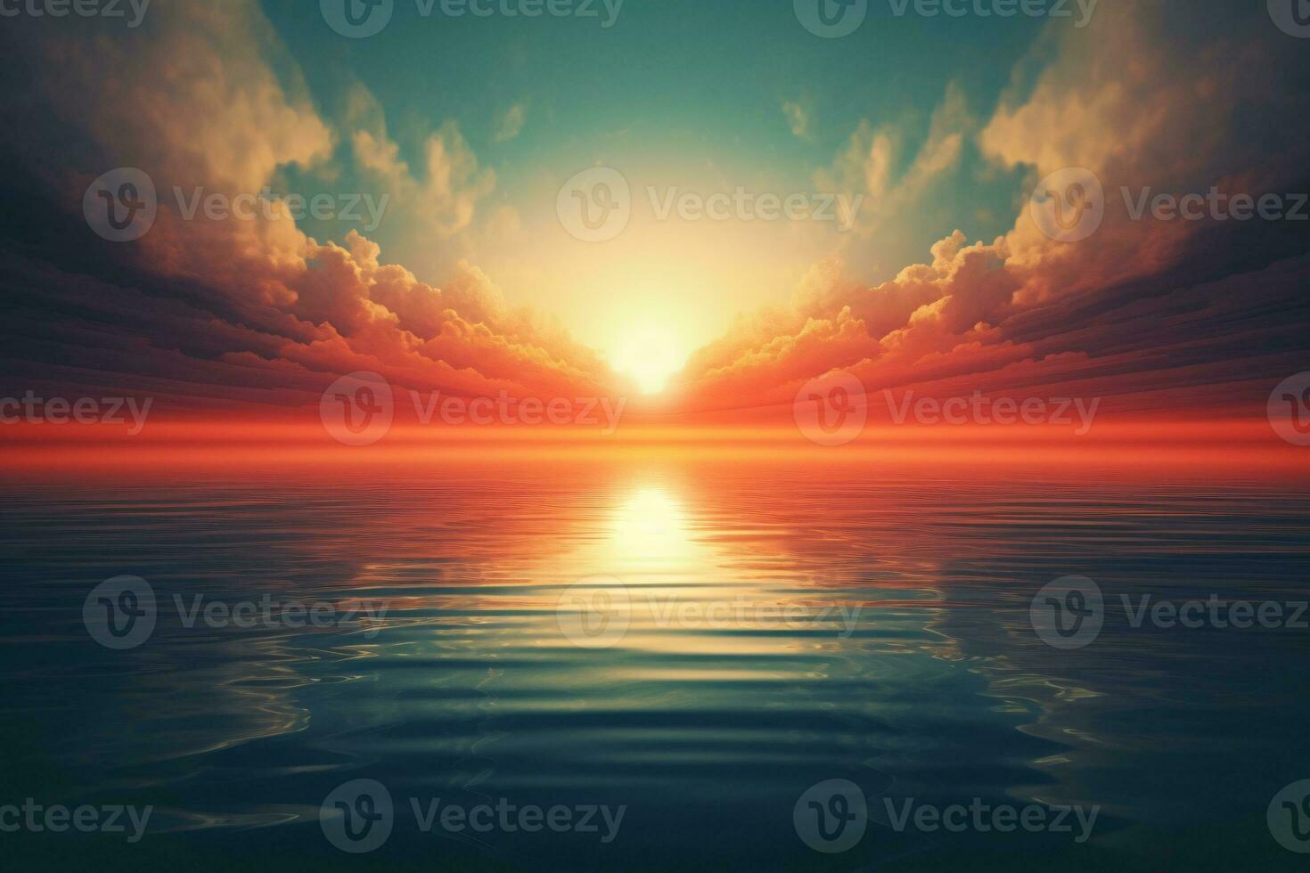 Horizone Line Background. Ai generative photo