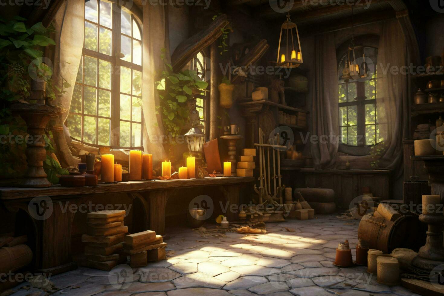 Game Background. Ai generative photo