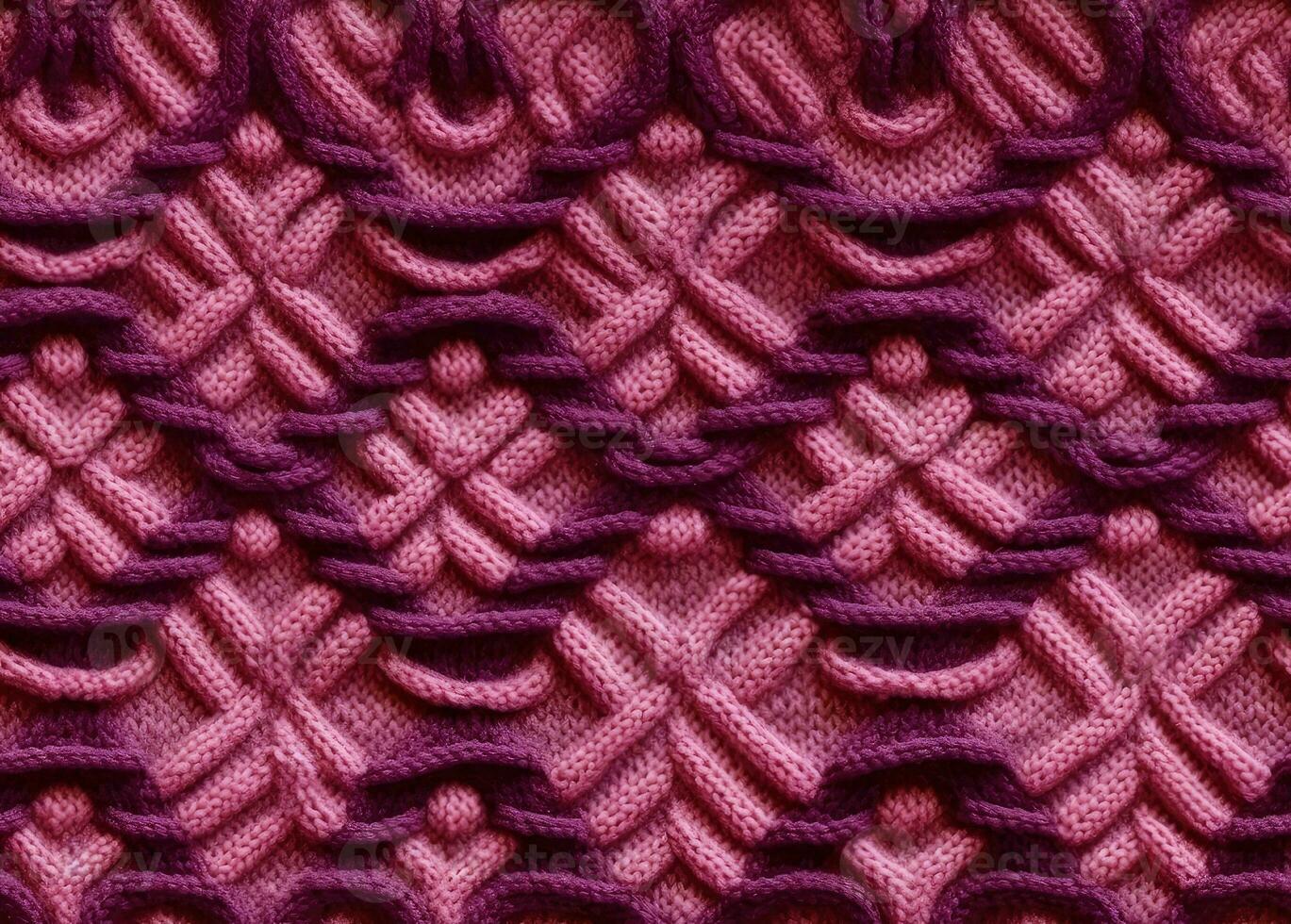 Seamless Knit Texture. Warm, soft, fluffy textile material. Elegant, stylish background for design, advertising. Empty space for inscriptions. SEAMLESS PATTERN. Created with Generative AI technology. photo