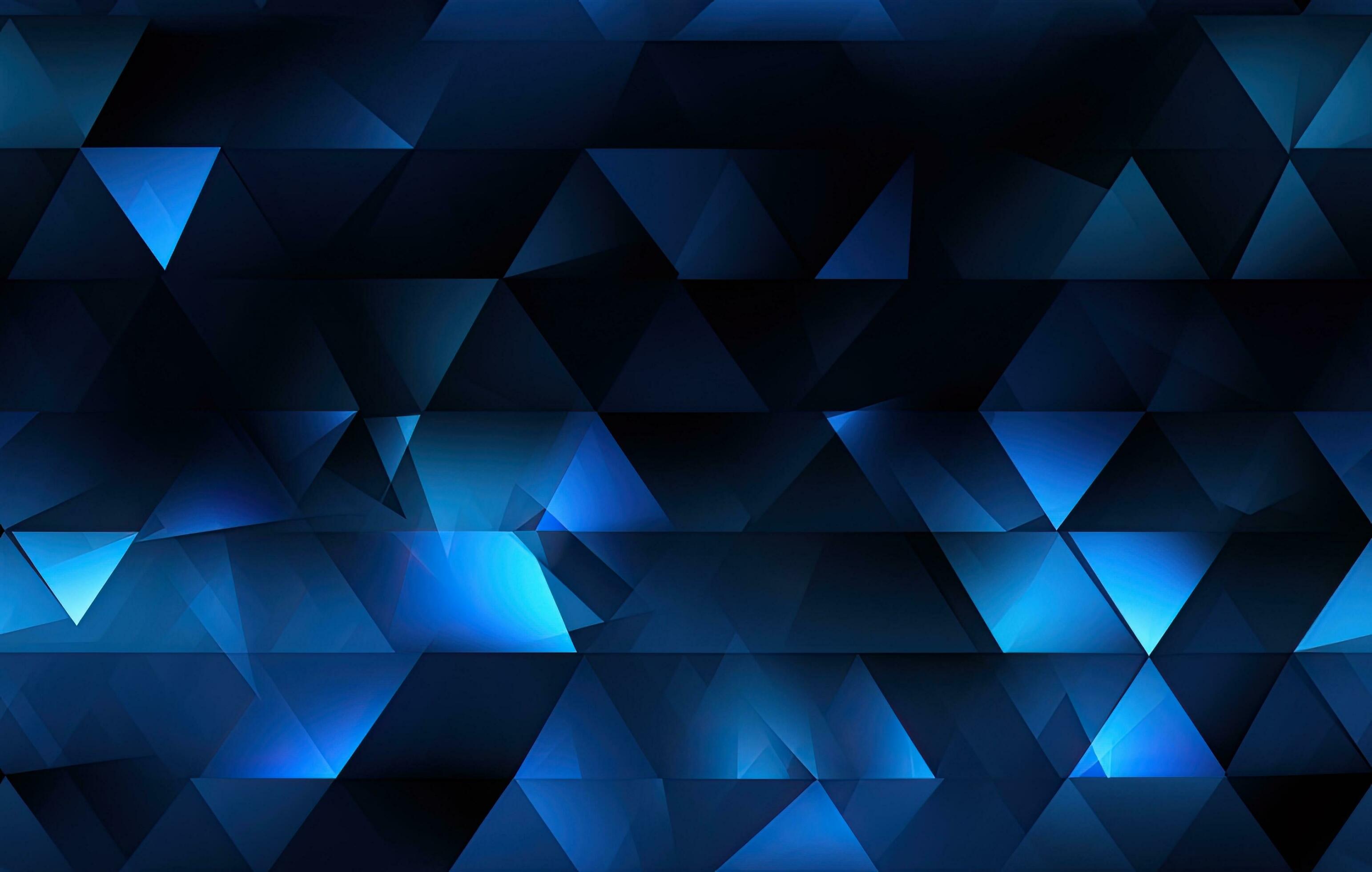 Dark Blue Polygon Wallpaper 4K