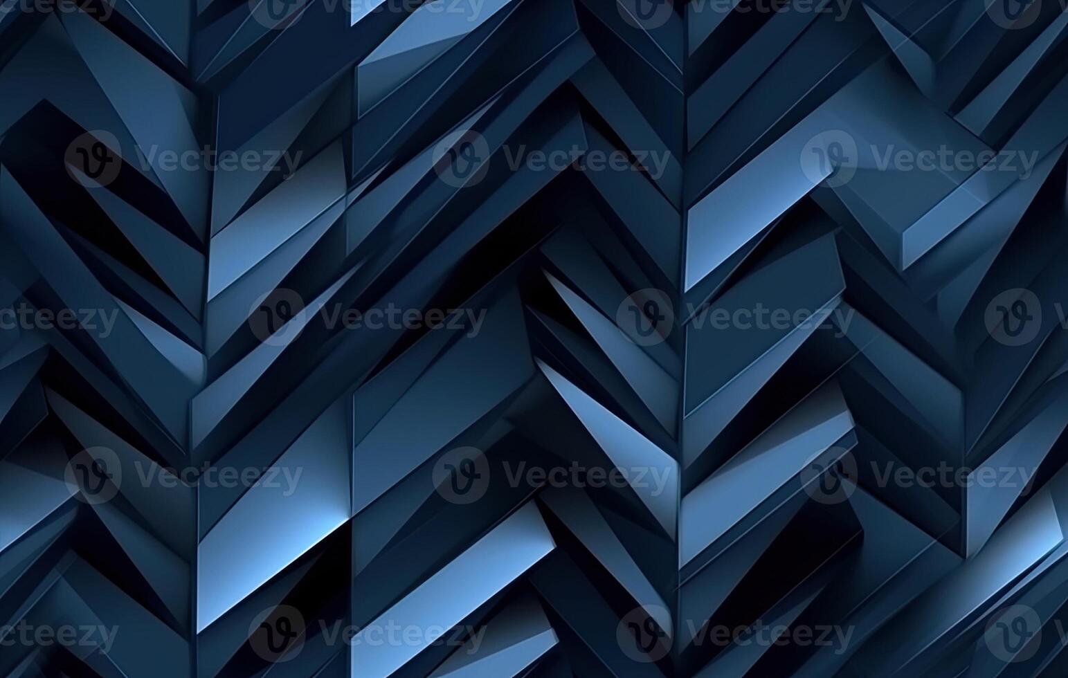 Modern black blue abstract background. Minimal. Color gradient. Dark. Web banner. Geometric shape. 3d effect. Lines stripes triangles. SEAMLESS PATTERN. Created with Generative AI technology. photo