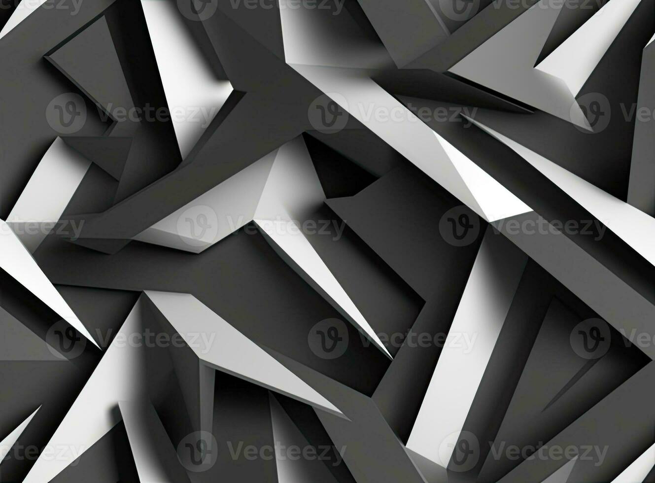 Abstract geometric background of the wall. SEAMLESS PATTERN. Created with Generative AI technology. photo
