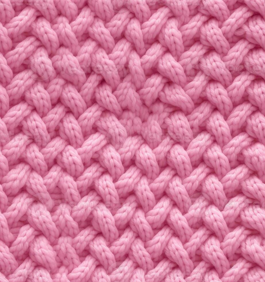 Seamless Knit Texture. Warm, soft, fluffy textile material. Elegant, stylish background for design, advertising. Empty space for inscriptions. SEAMLESS PATTERN. Created with Generative AI technology. photo