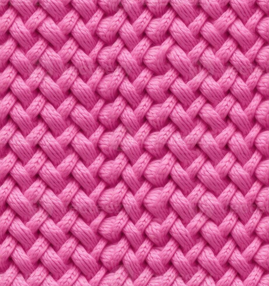 Seamless Knit Texture. Warm, soft, fluffy textile material. Elegant, stylish background for design, advertising. Empty space for inscriptions. SEAMLESS PATTERN. Created with Generative AI technology. photo