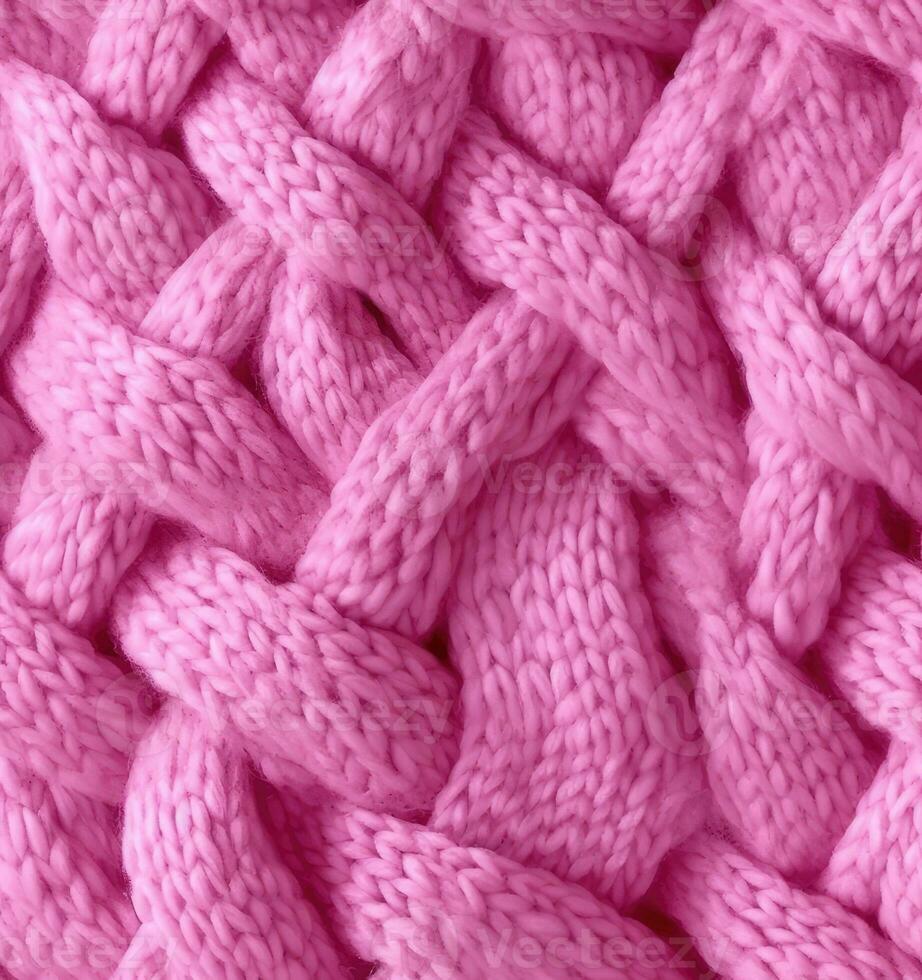 Seamless Knit Texture. Warm, soft, fluffy textile material. Elegant, stylish background for design, advertising. Empty space for inscriptions. SEAMLESS PATTERN. Created with Generative AI technology. photo