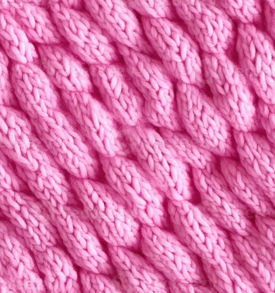 Seamless Knit Texture. Warm, soft, fluffy textile material. Elegant, stylish background for design, advertising. Empty space for inscriptions. SEAMLESS PATTERN. Created with Generative AI technology. photo